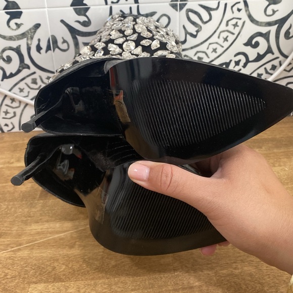 Azalea Wang LeBlanc Stiletto Jeweled Western Bootie - Picture 14 of 17